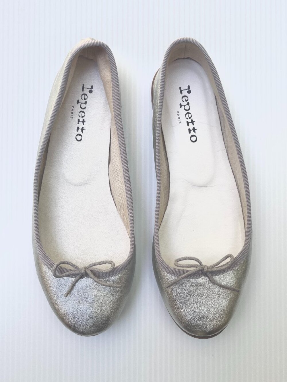 Repetto Cendrillon Metallic Ballet Flats in Silver- Size 36 EU/Size 5-5.5 US